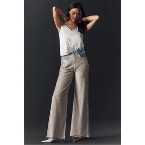Pilcro Size 26 Sequin High-Rise Wide-Leg Skater Jeans Anthropologie